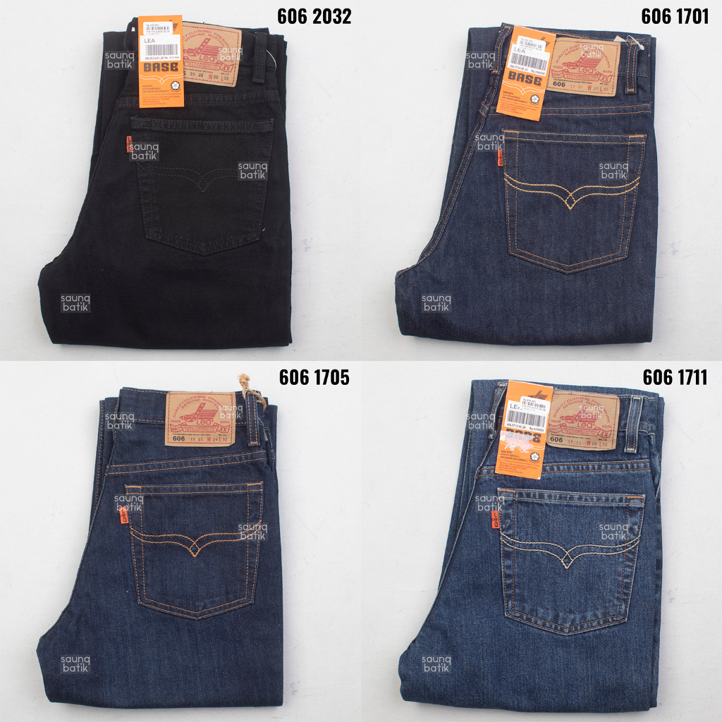 LEA ORIGINAL CELANA JEANS LEA 606 1701 1705 1711 2032 4301 4305 REGULAR STRAIGHT JEANS PRIA