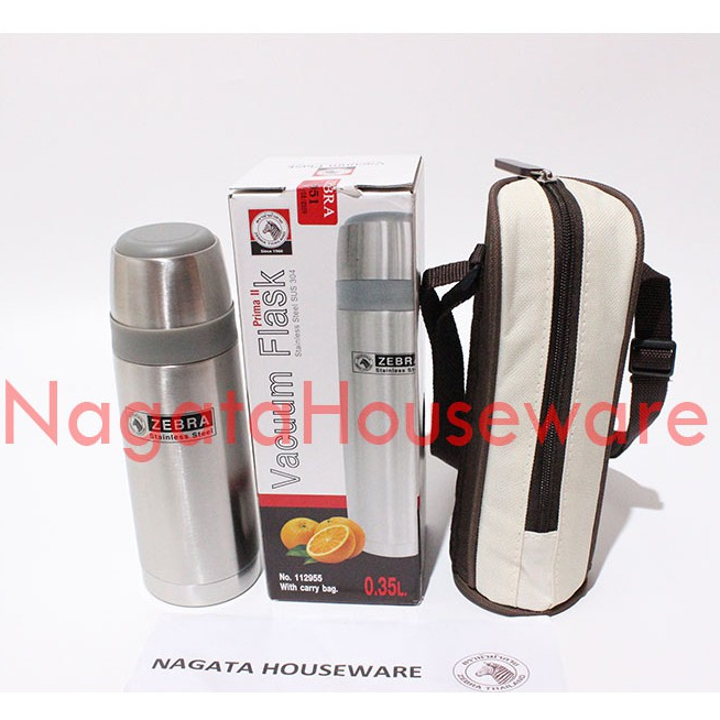 Termos Air Panas Stainless / Termos Zebra Stenlis / Vacuum Flask Zebra 0.35L Prima 2 112955 SUS304