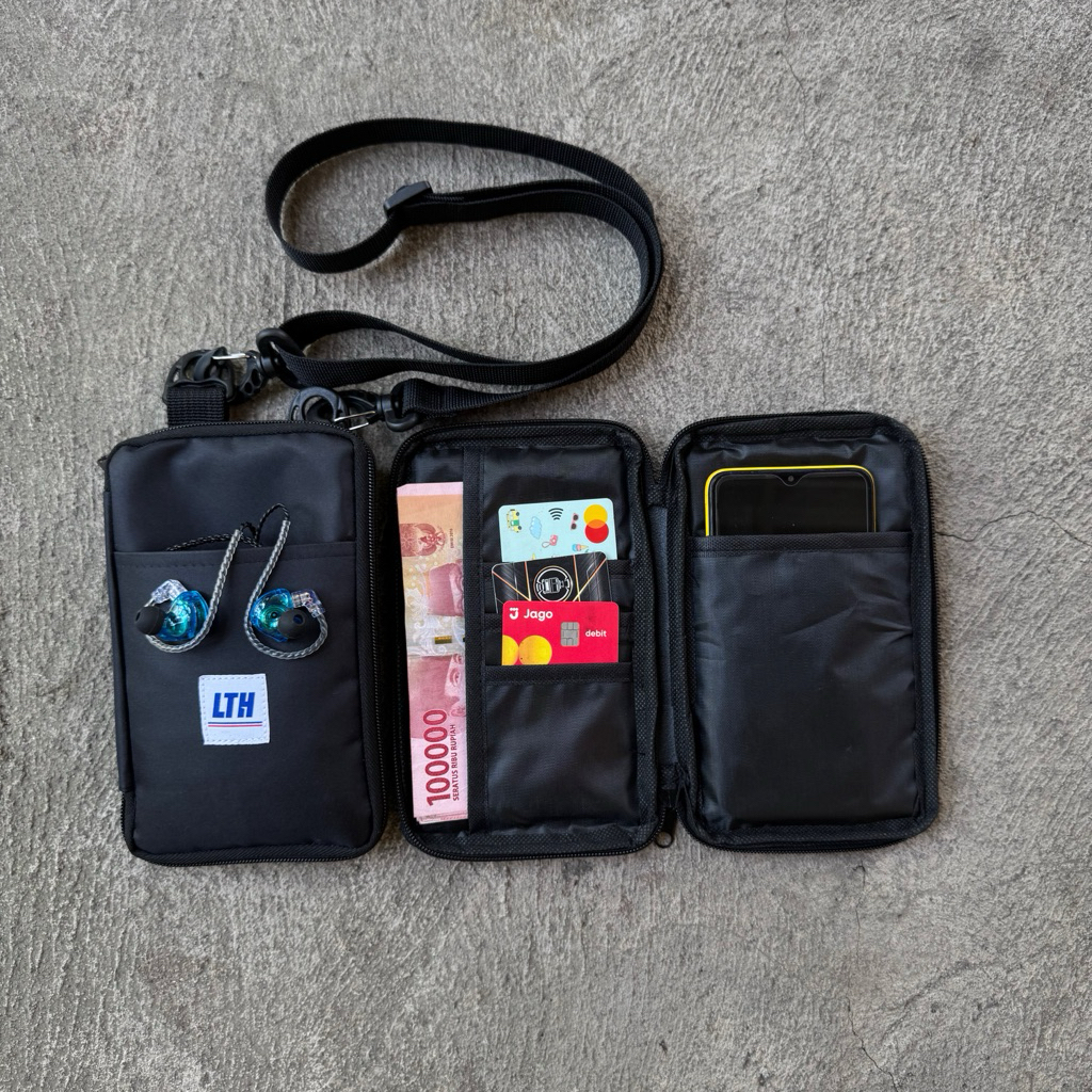 SAKO HANGING WALLET TAS SLEMPANG HP UNISEX - TAS KECIL MULTIFUNGSI ANTI AIR WATERPROOF TERMURAH