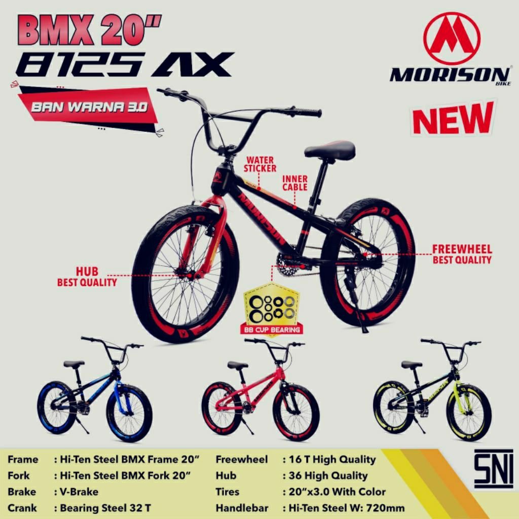 SEPEDA ANAK BMX 20 MORISON 8125 AX WN