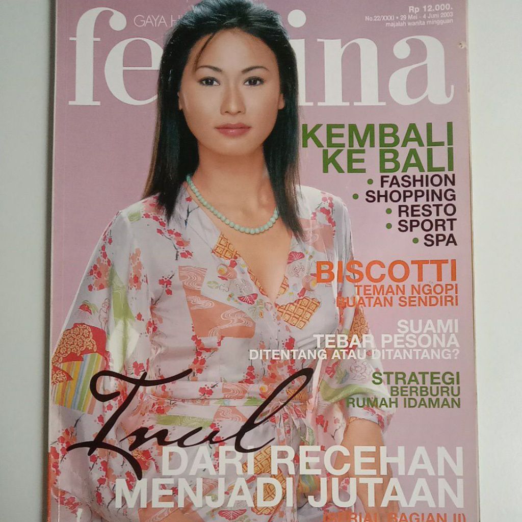Majalah Femina Tahun 2003 Cover Ainnoer Rochimah (Inul)