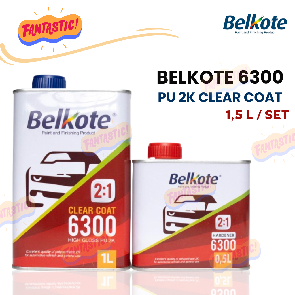 Clear Belkote 6300 PU 2K  (Pernis / Varnish / Cat Mobil/ Clear Coat)
