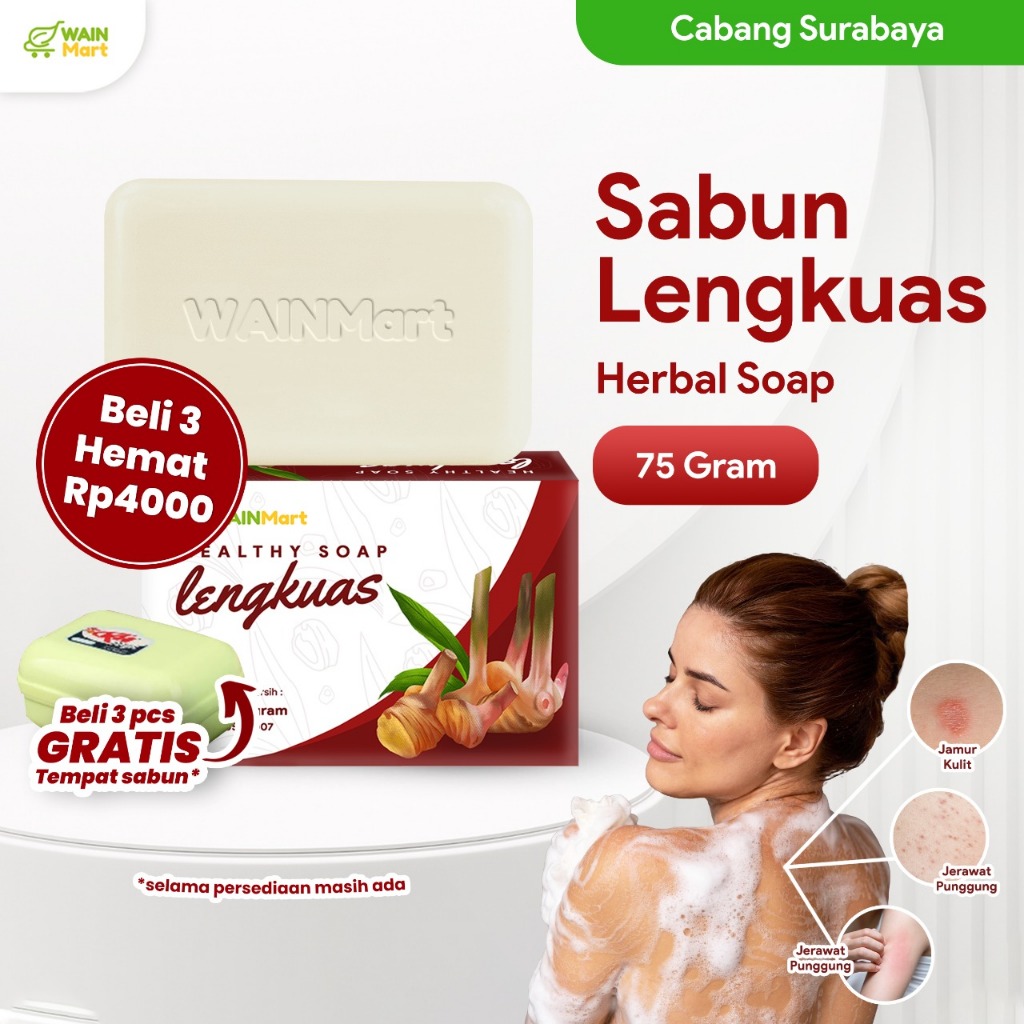 Sabun Lengkuas BPOM Herbal Anti Kurap Panu Jamur