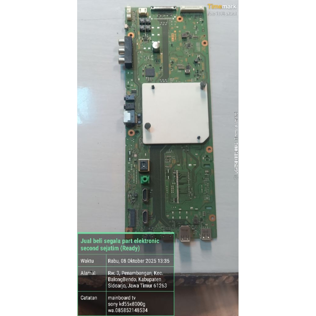 mainboard tv sony kd55x8000g