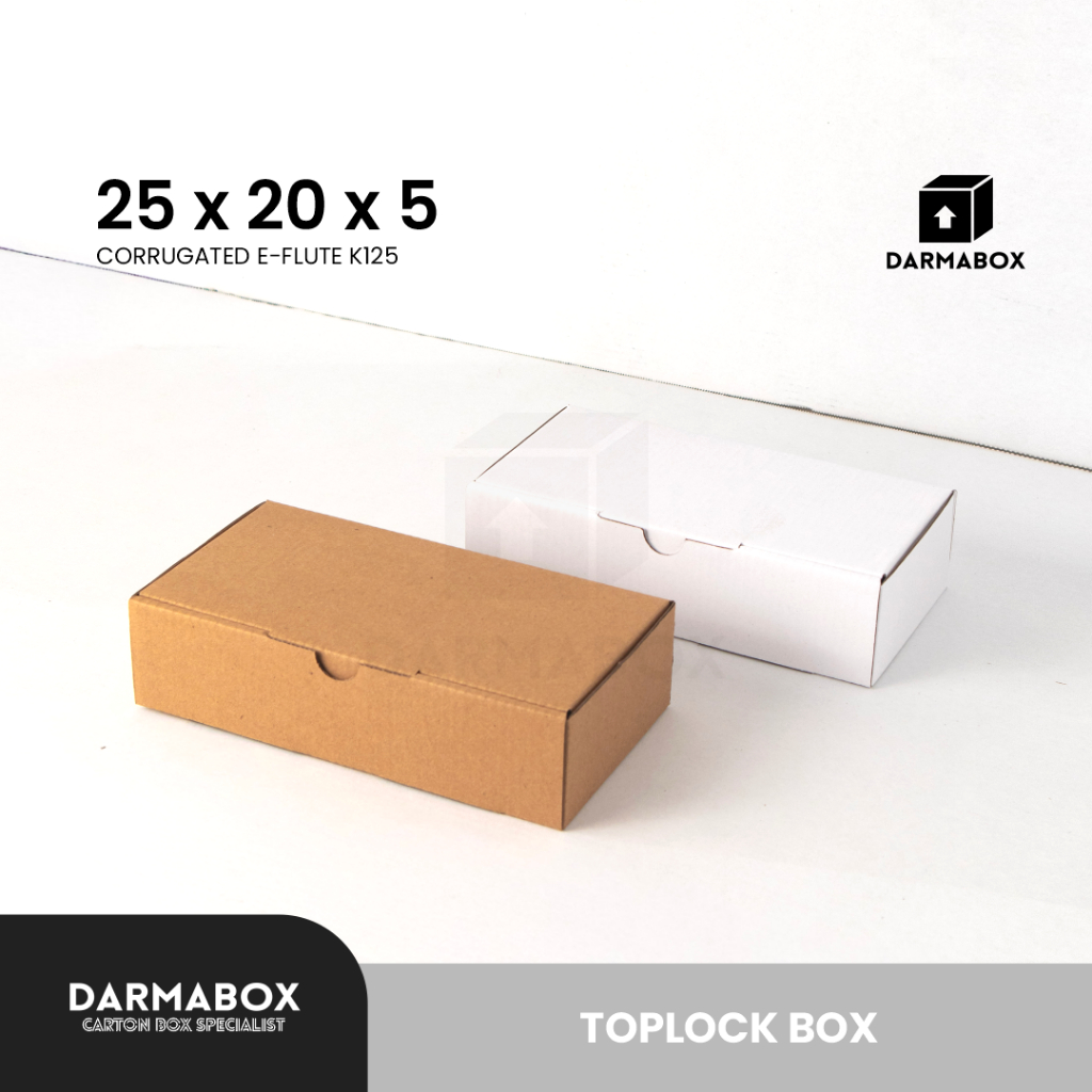 Box 25x20x5 Packaging Kaos/Cookies/Kotak Kado/Hampers/Kardus/Box