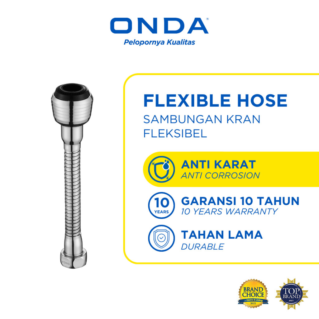 ONDA Sambungan Kran Fleksibel / Kepala Penyambung Kran Cuci Piring