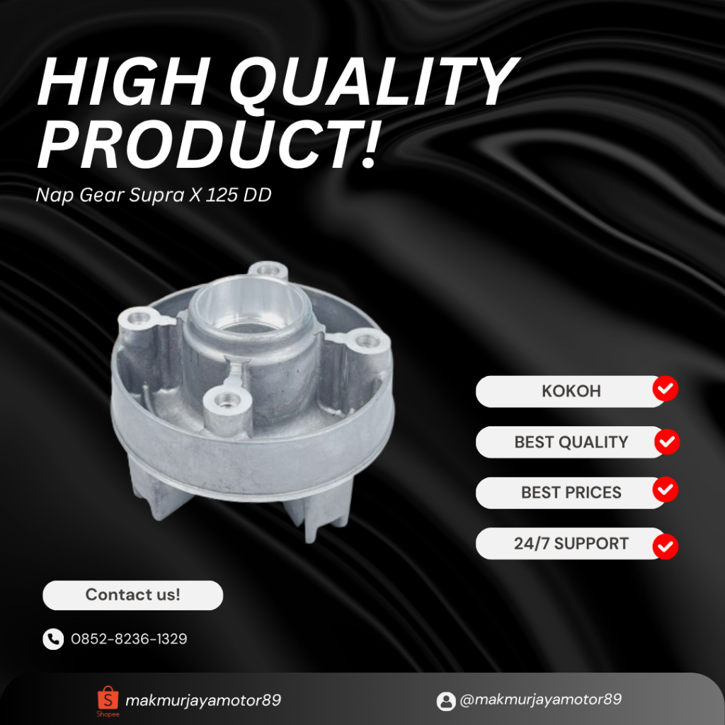 Nap Gear Supra X 125 Cakram Fi Injeksi Helm in Batman DD Double Disk Blade Fi 125 Dudukan Gir Belaka