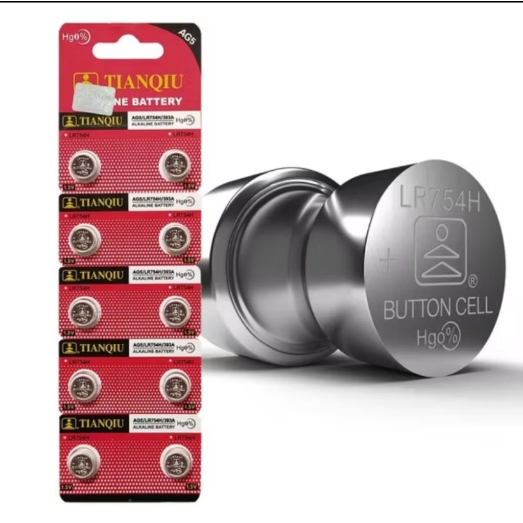 Batre LR754 393 754 AG5 / Baterai Lr754 AG 5 Sr750 /Battery Sony Tianqiu Hearing Aid Alat Bantu Deng