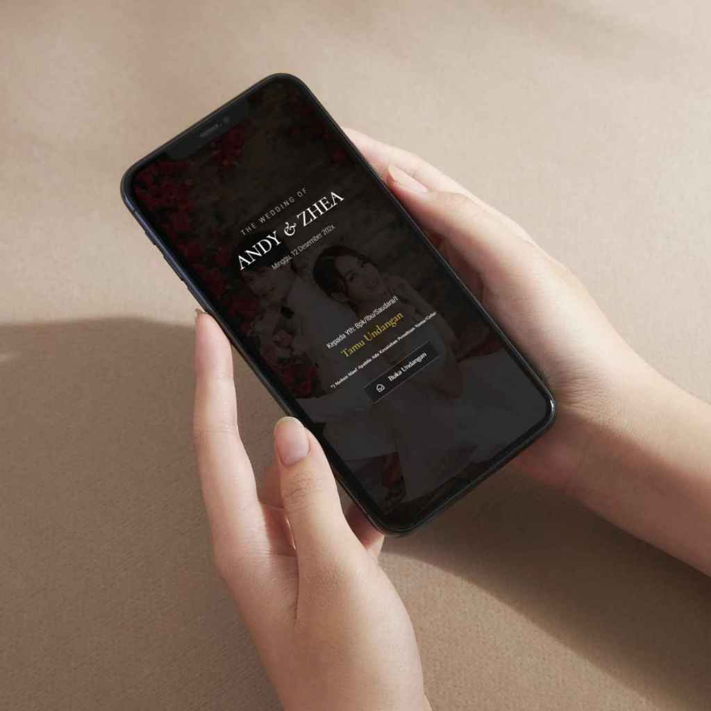 Undangan Digital Wedding Link & QR Code – Siap Kirim ke Tamu | WD-03