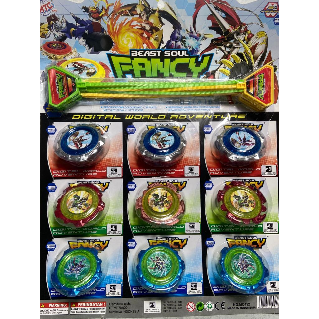 [SBI TOYS] 1PCS Mainan Gangsing Besi Beyblade MC412