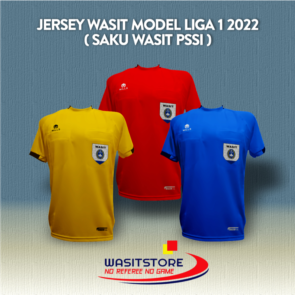BAJU TUGAS WASIT MLLS LIGA 1 BRI 2022 ( SAKU WASIT PSSI )