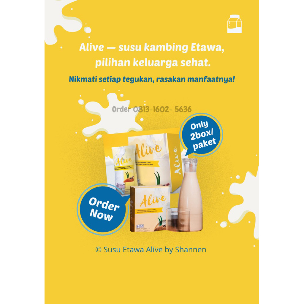 Alive Susu Kambing Etawa Gula Aren