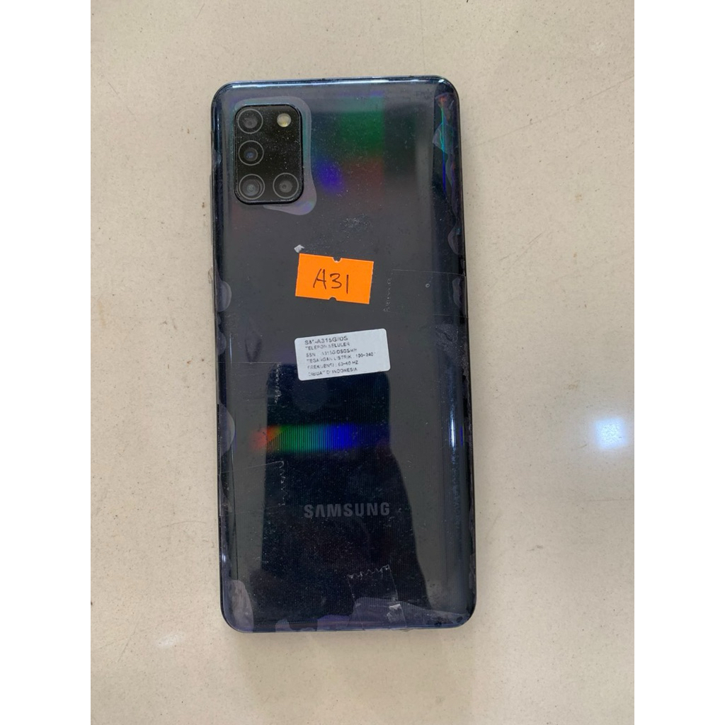 Samsung A31 mesin normal, minus LCD