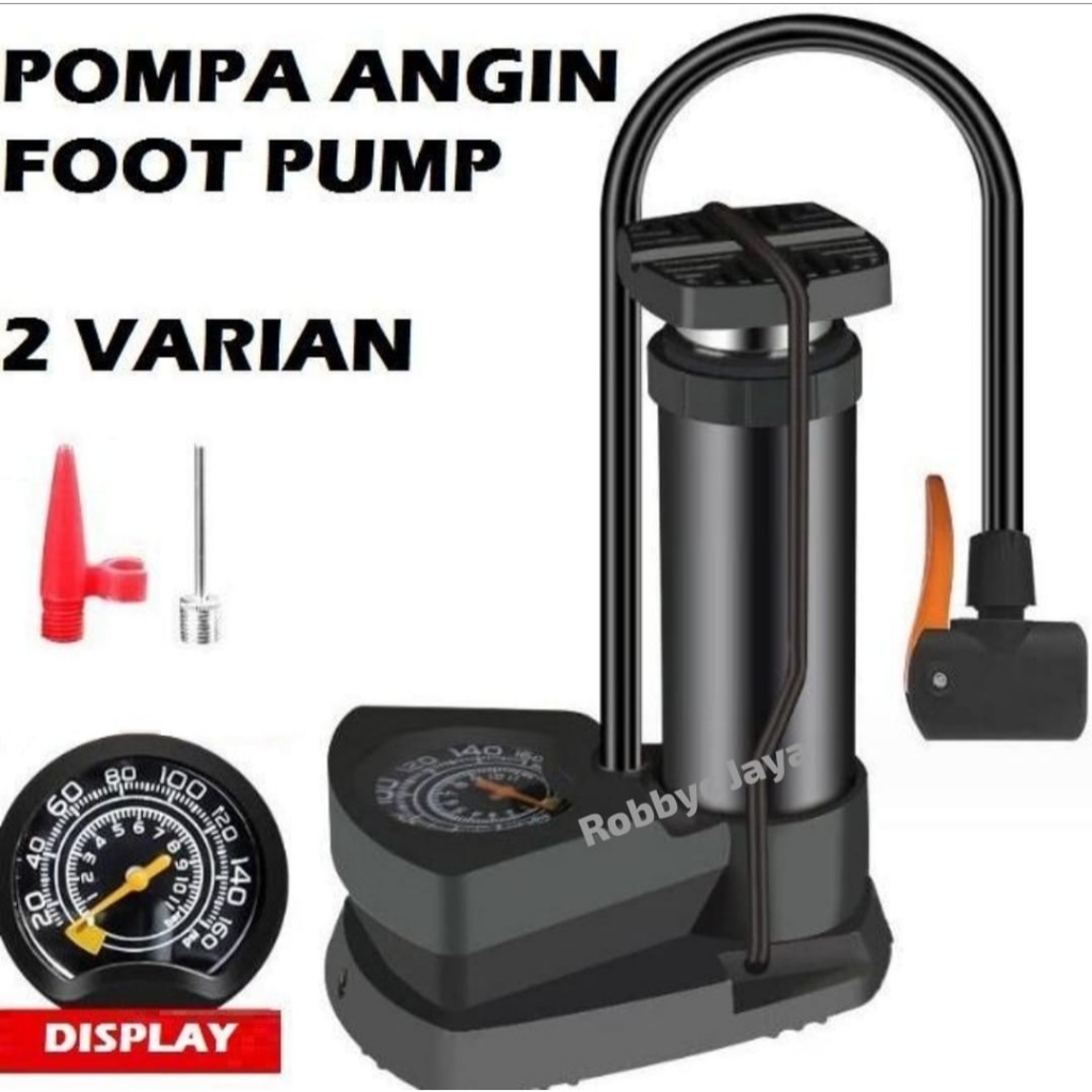 Pompa Portable Mini Foot Pump Pompa Kaki Injak Mini Untuk Ban Motor Sepeda Bola