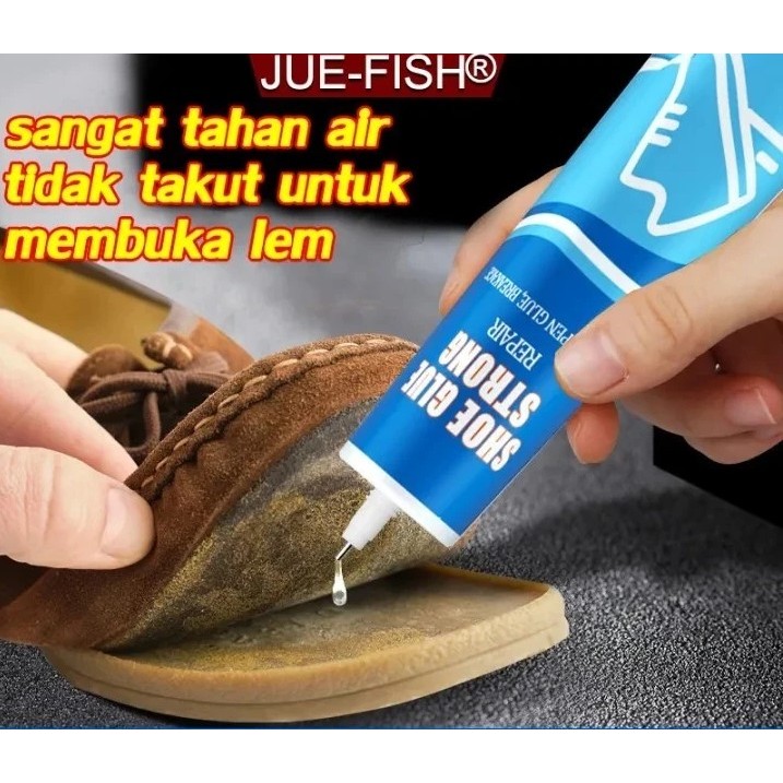 Glue Shoes Repair Jue Fish Lem Sepatu Super Kuat Serbaguna Reparasi Sepatu Tahan Air