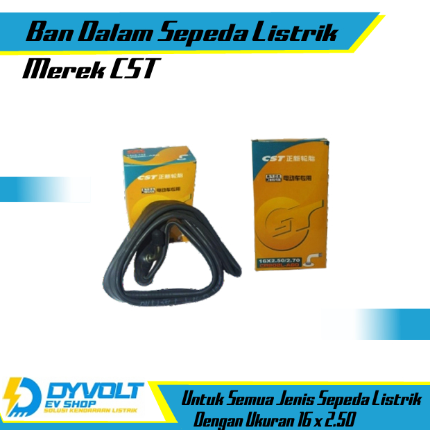 Ban dalam selis 16 x 2.50 ban dalam sepeda listrik