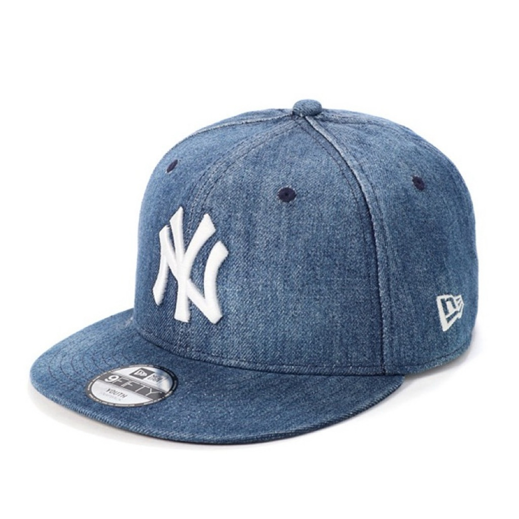 New Era Youth 9fifty New York Yankees Cap Washed Denim Snapback