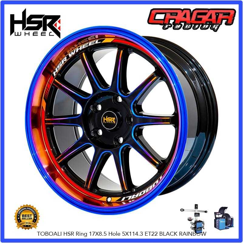 Velg Hsr Toboali R17 Rainbow - Velg Mobil Rush Terios Xpander Cross Grand Vitara Civic Dll