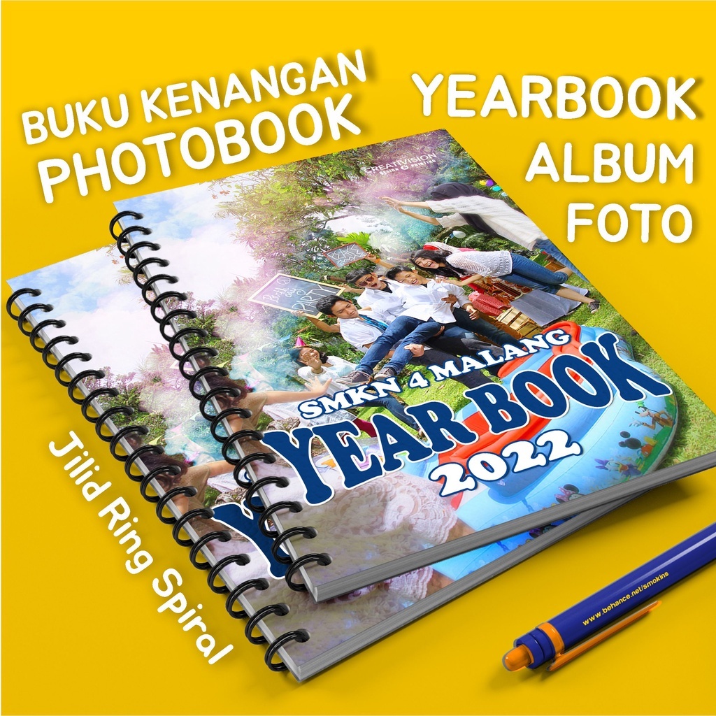 CETAK PHOTOBOOK ukuran A4 JILID SPIRAL // ALBUM SEKOLAH // ALBUM FOTO SPIRAL // ALBUM WEDDING // ALB