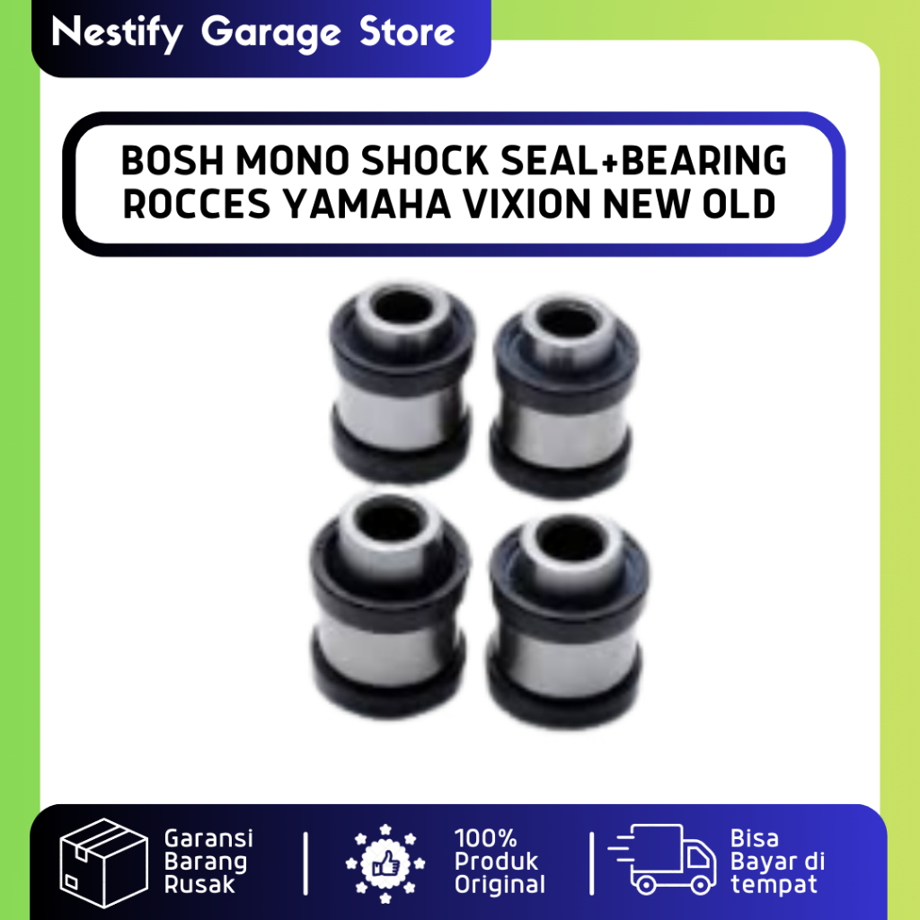 BOSH BOS MONO SHOCK SEAL BEARING ROCCES YAMAHA VIXION NEW VIXION OLD DETAIL ORIGINAL