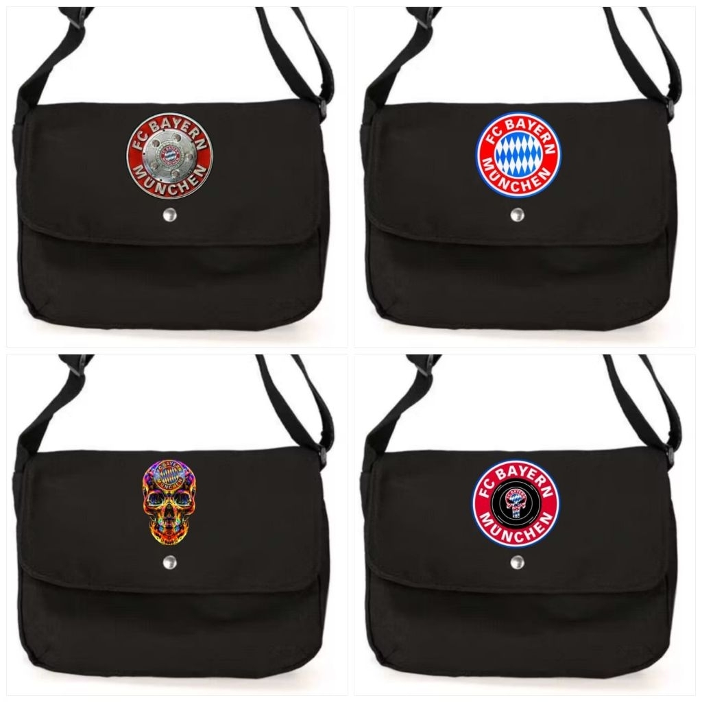 Tas selempang kanvas premium FC Bayern Munchen/Tas selempang kanvas premium/Sling bag canvas premium