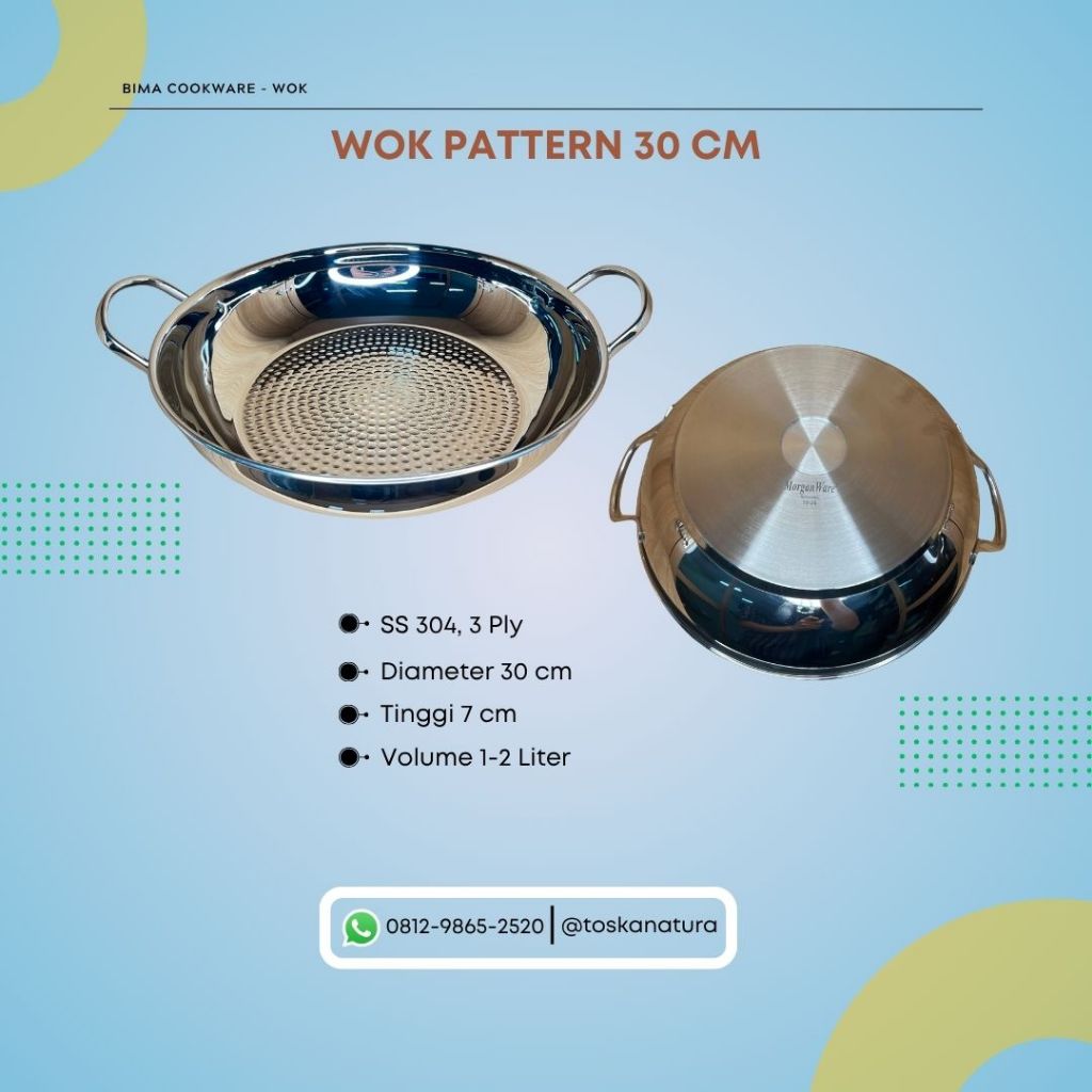 Bima Wok Pattern 30 cm