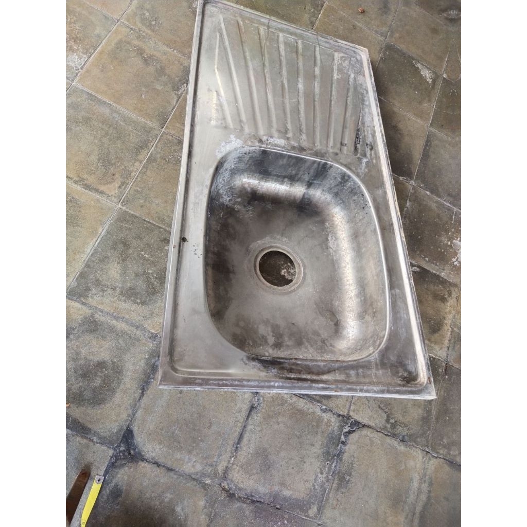 Bak wastafel aluminium bekas