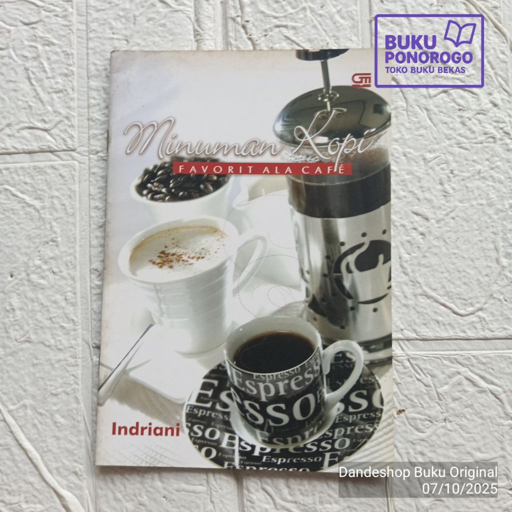 (BEKAS) Minuman Kopi Favorit Ala Cafe oleh Indriani - BUKU RESEP MASAKAN ORIGINAL