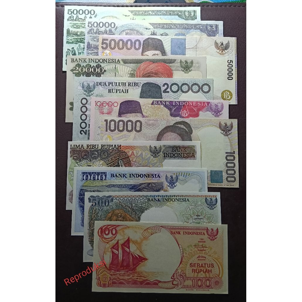 Uang REPRO Indonesia Seri Tahun 90 an
