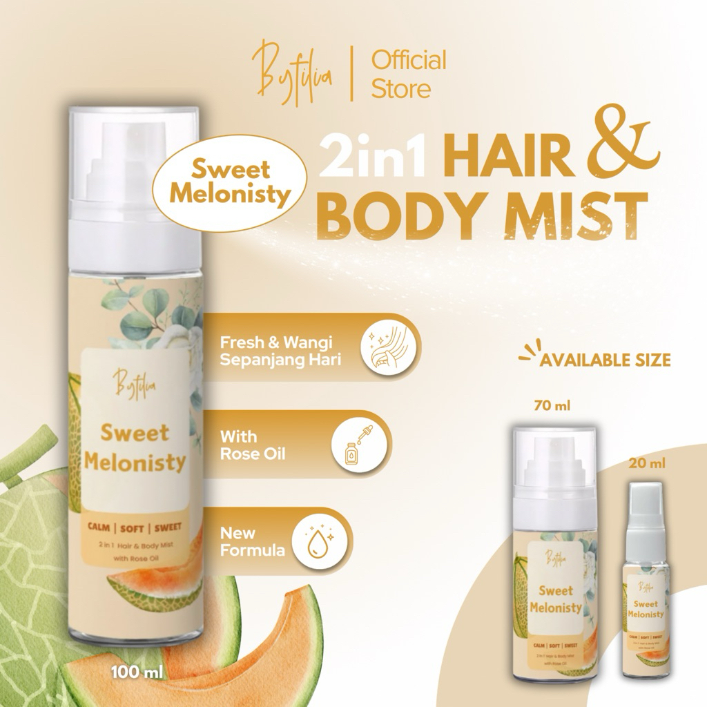 BYFILIA — SWEET MELONISTY 2in1 Hair and Body Mist Parfum Hairmist Bodymist