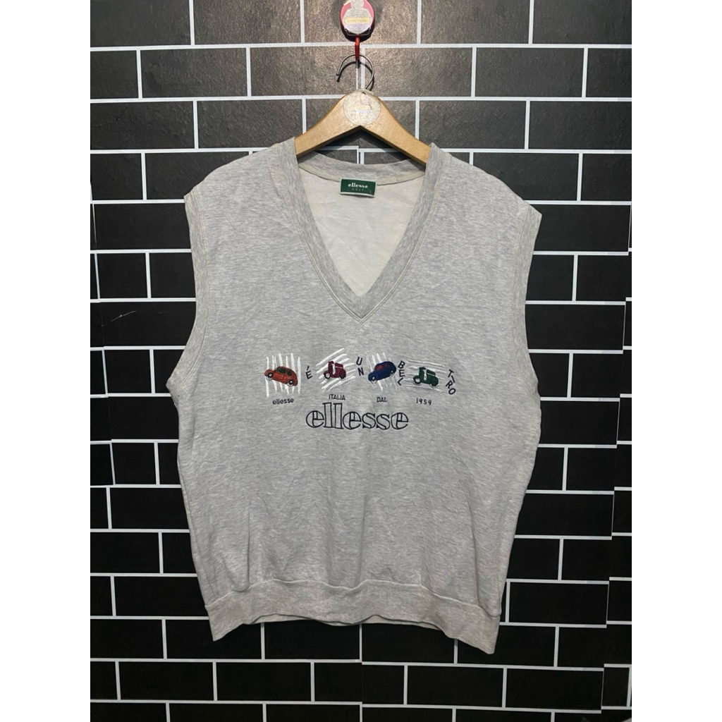 Vest ellesse sweater sweatshirt vest ellesse golf vintage