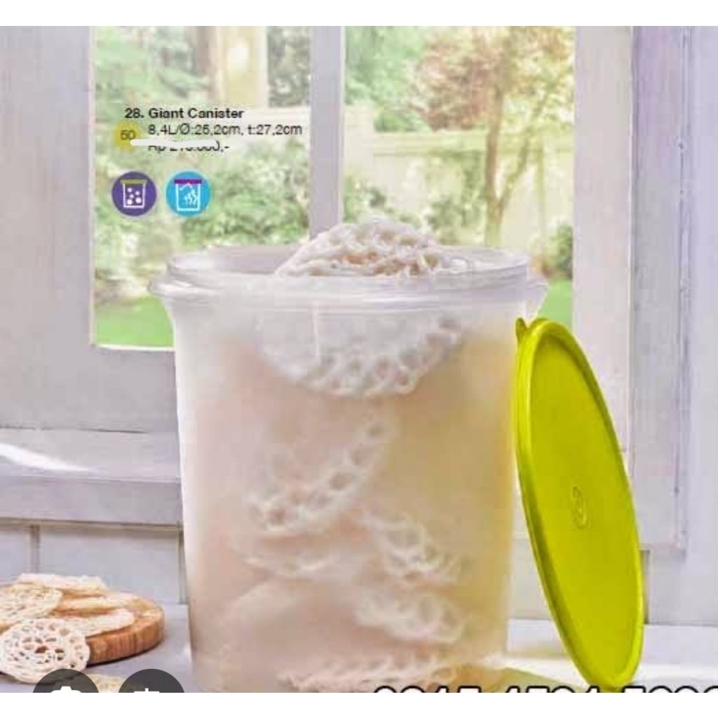 giant canister tupperware