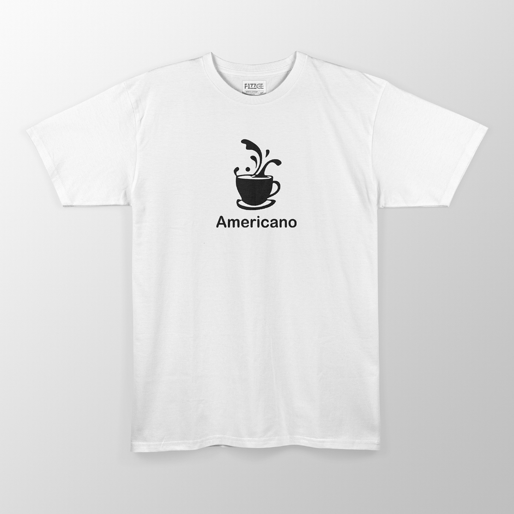Baju Kaos Distro Pria Wanita COFFEE AMERICANO Murah Keren Bertulisan Pakaian Kekinian