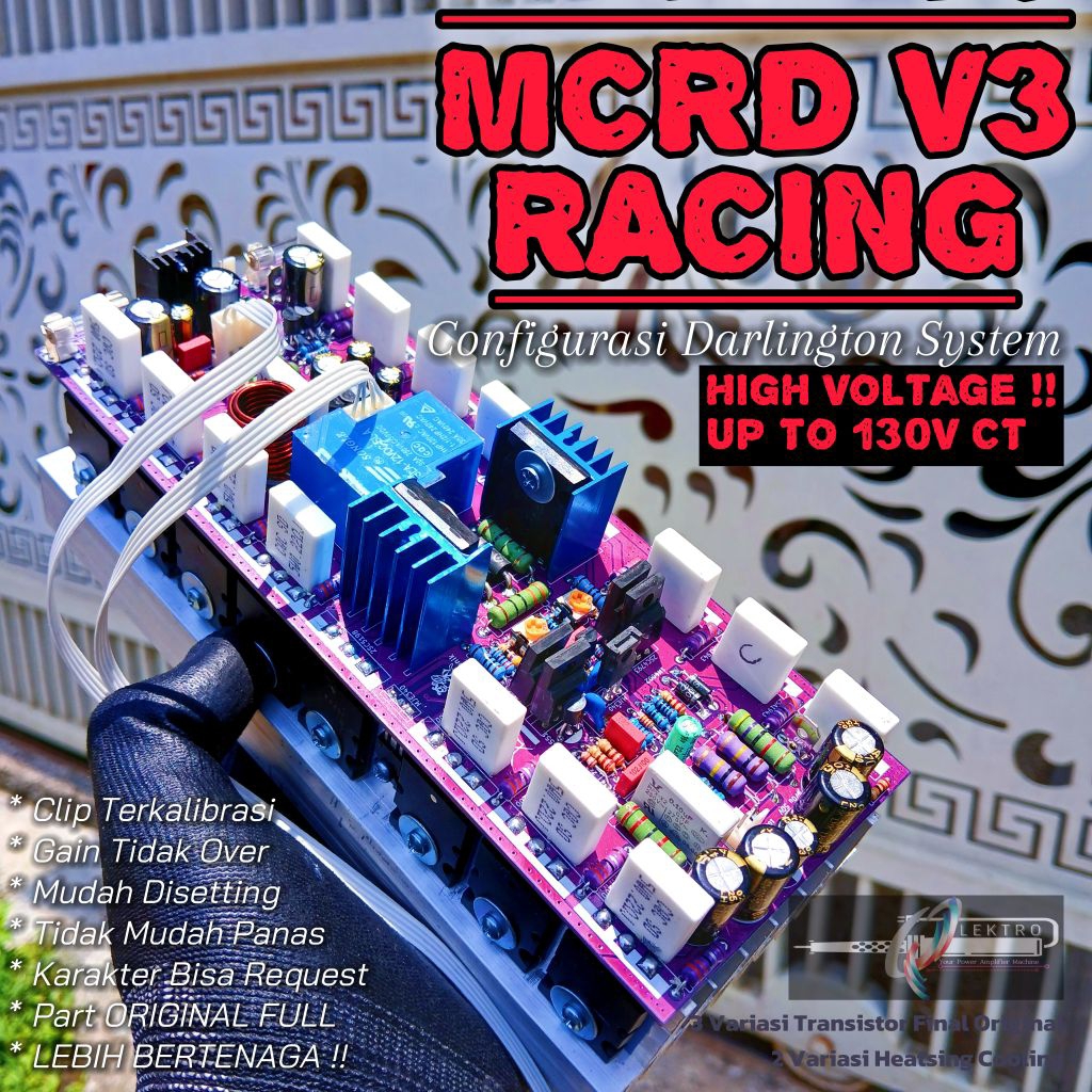 Driver Amp MCRD V3 Darligton 2U | MCRD v3 Double Layer | Amplifier Subwoofer