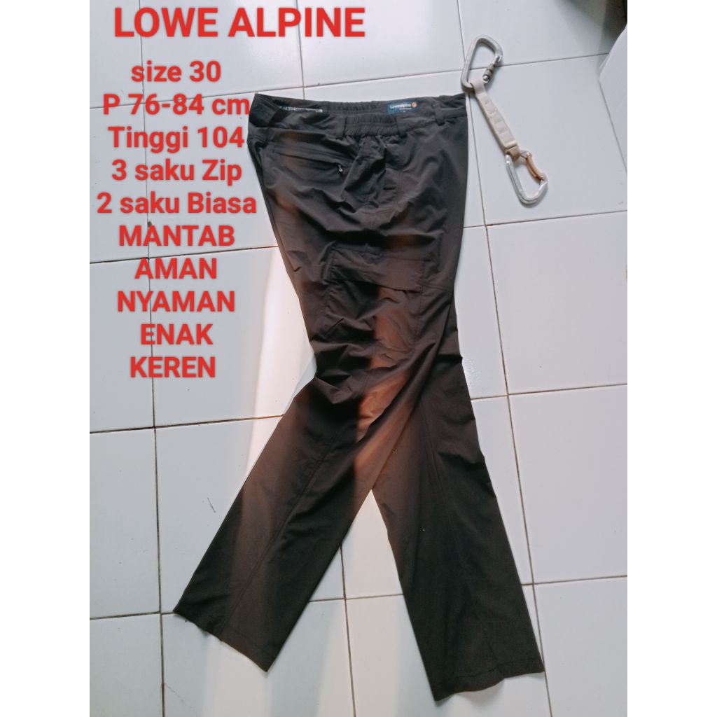 CELANA outdoor Lowe Alpine Hiking Gunung TRAKING Original like New