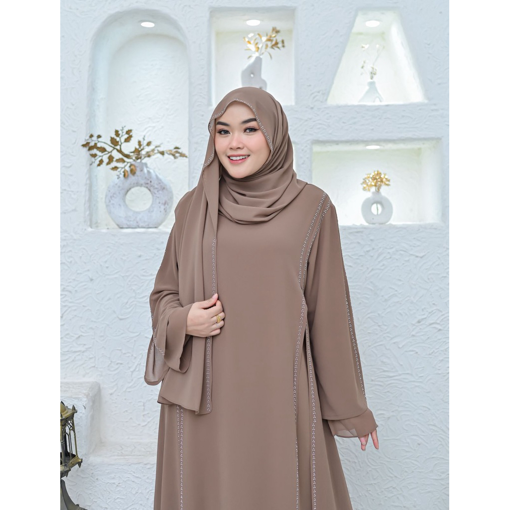 GAMIS ABAYA MAZAYA TANGAN TEROMPET