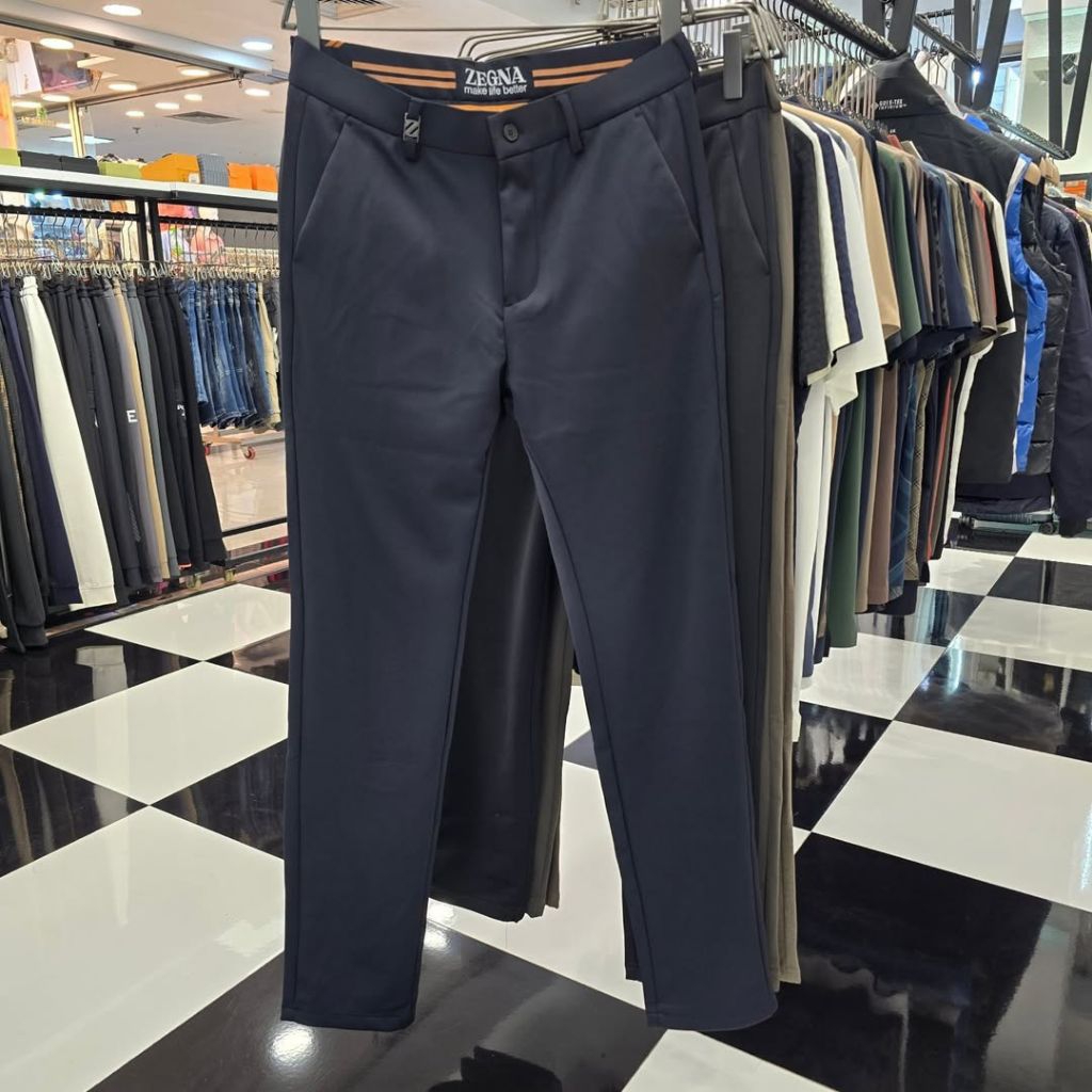 Celana Chino Casual Pria Zegna