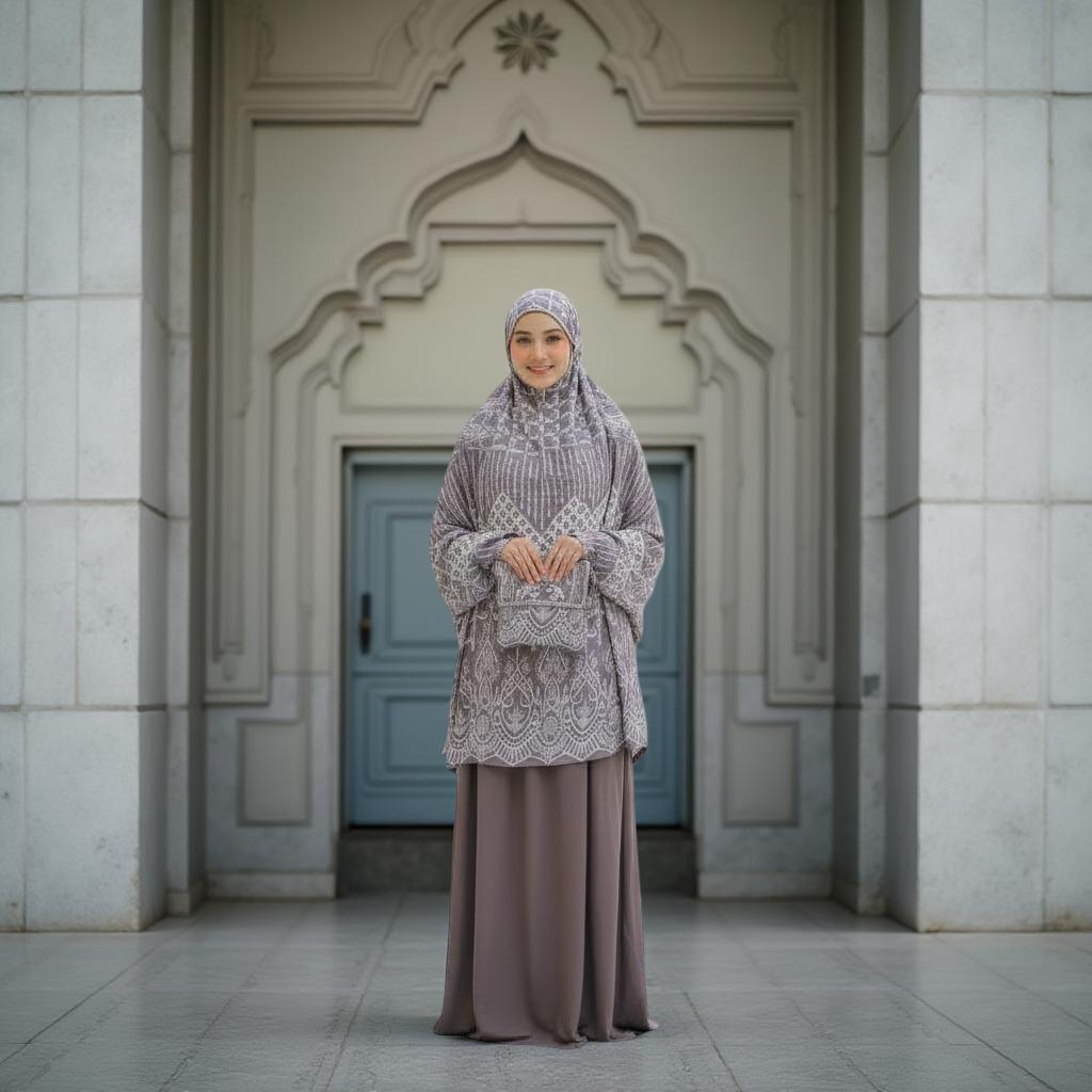 COD [ Mukena Mewah ] Mukena Hadramaut ABH Motif | Mukena Bahan Rayon | Mukena Dingin & Nyaman untuk 