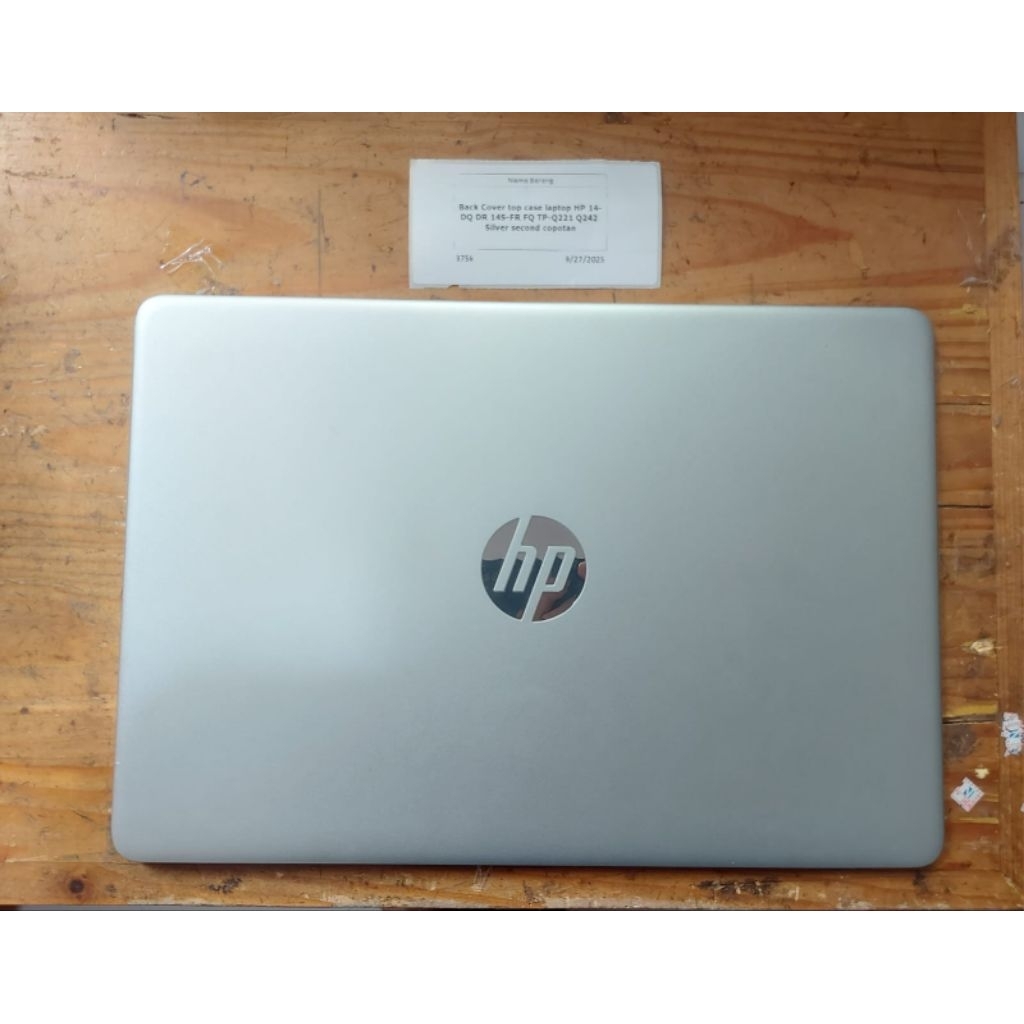 Back Cover Top Case Laptop HP 14-DQ DR 14S-FR FQ TP-Q221 Q242 Silver Second Copotan