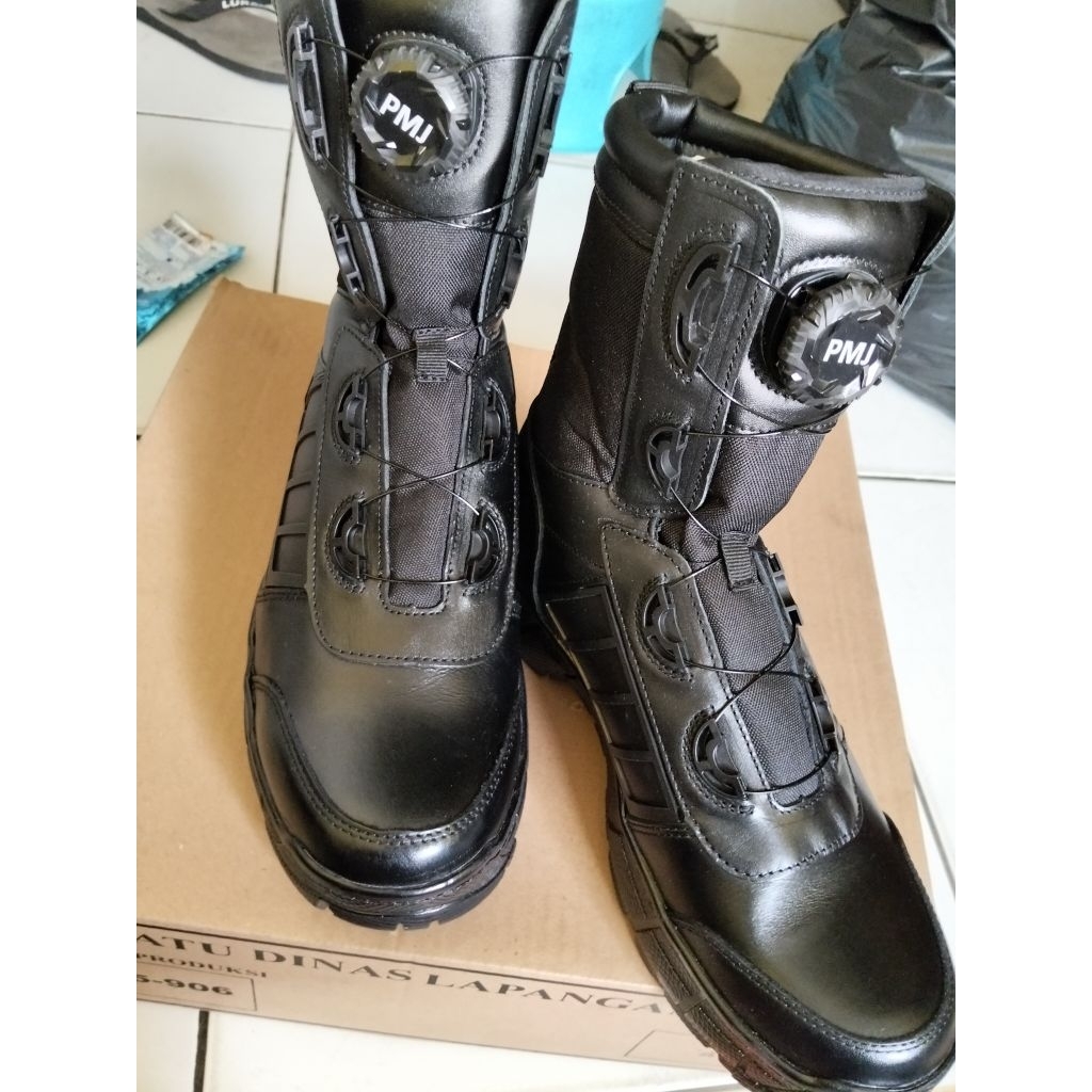 sepatu PDL jatah polri asli 2025 tali putar