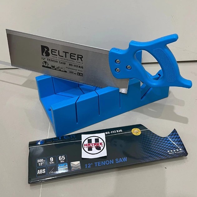 ORIGINAL Gergaji Kayu Sudut Gergaji Pigura Manual Set Miter Box Belter