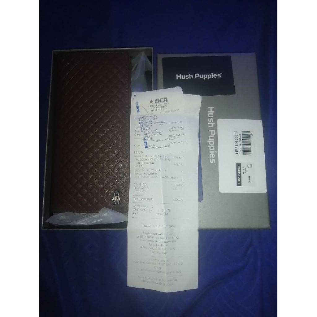 Dompet Kulit Pria Hush Puppies ORIGINAL
