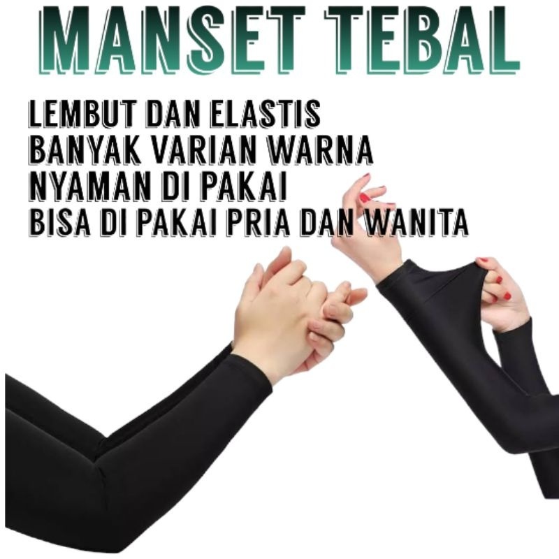 Manset Tangan Tebal Berkualitas Manset Tangan Panjang Polos
