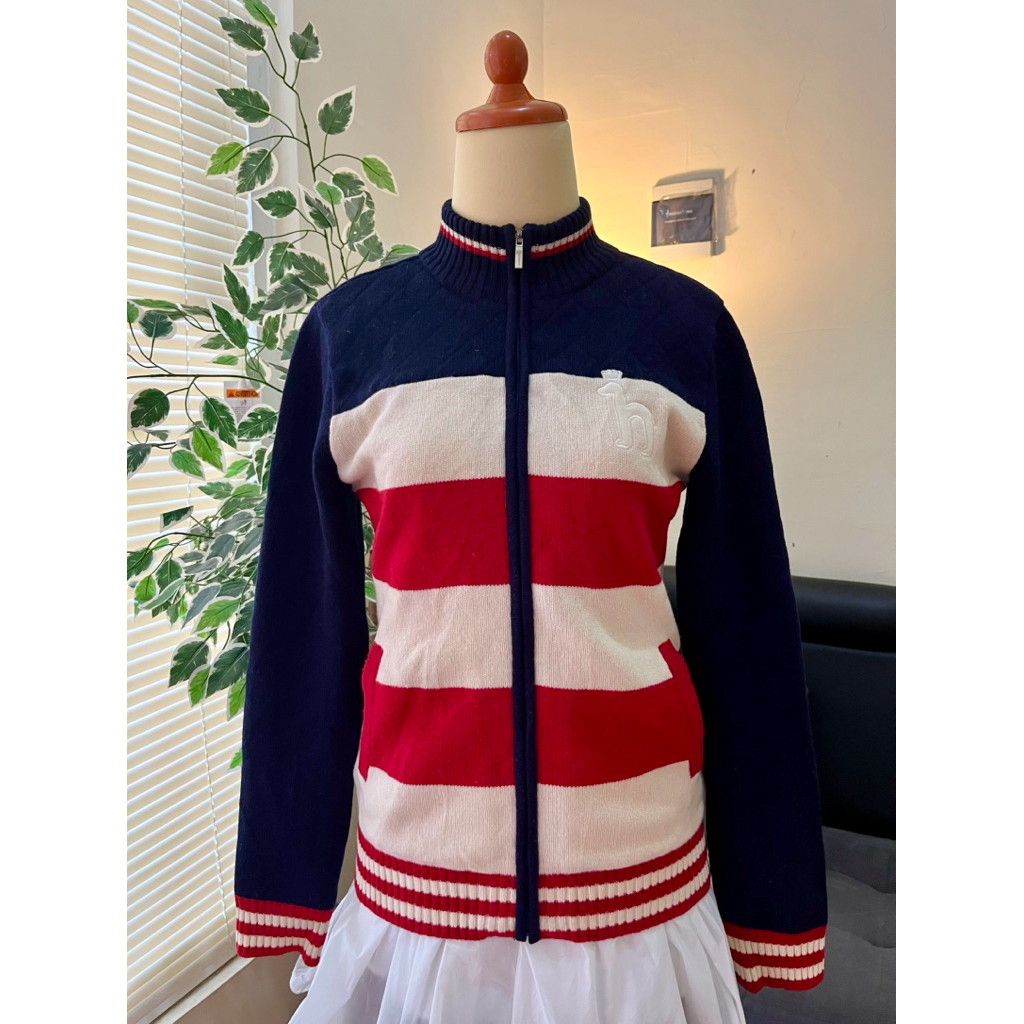 HAZZYS Golf Jaket Resleting Lengan Panjang(B22)