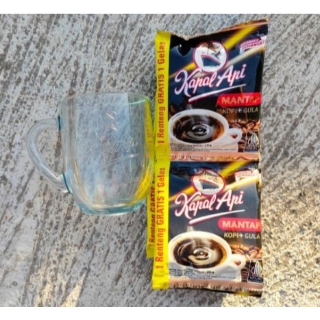 KAPAL API MANTAP RENCENG GRATIS GELAS