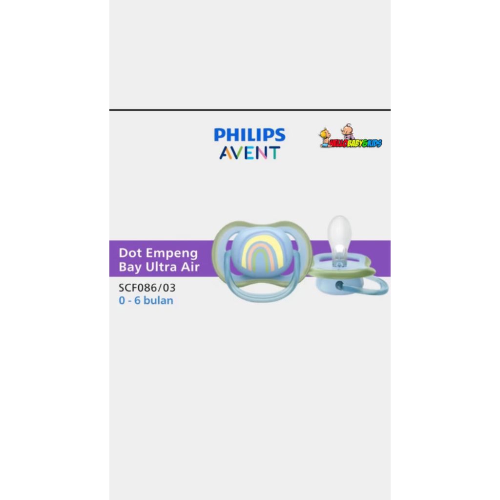 Philips Avent Soother Ultra Air Empeng Bayi 0-6Bulan