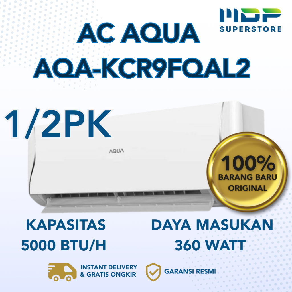 AC SPLIT AQUA 1/2PK AQA-KCR5FQBL ( LOW WATT)