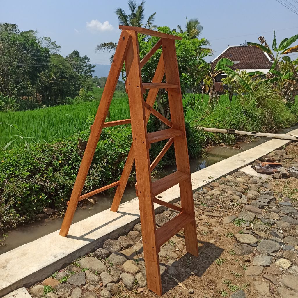 TANGGA LIPAT TANGGA KAYU TANGGA 150 CM MINIMALIS KUAT 100 KG