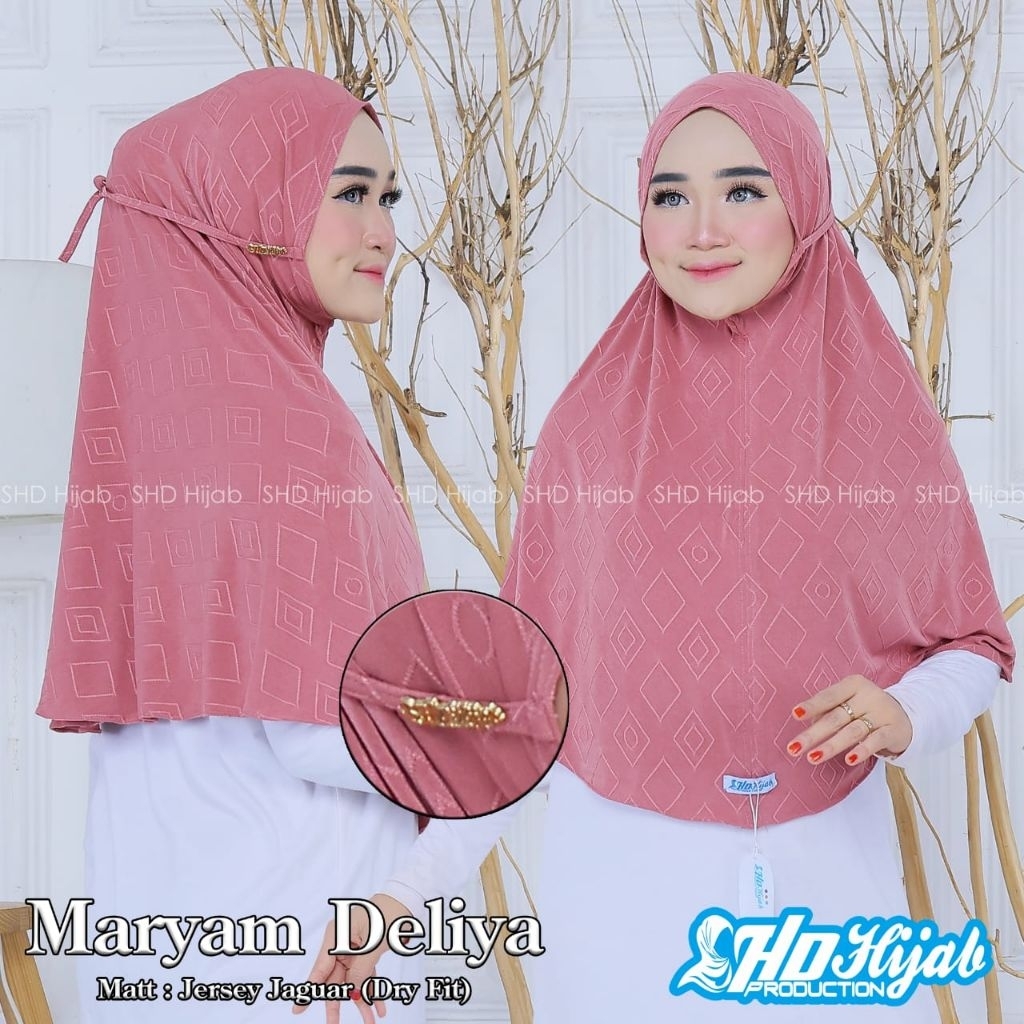 ✨ HIJAB SHD M DELIA // HIJAB MARYAM INSTAN // HIJAB MOTIF INSTAN // HIJAB BERGO TALI ✨