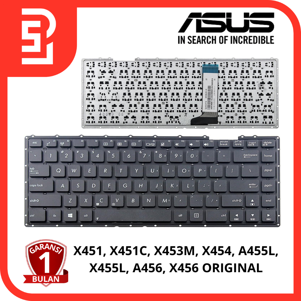 KEYBOARD LAPTOP ASUS X451 X455 X455L X453M X455LA X455LB X455LC X455LD Original
